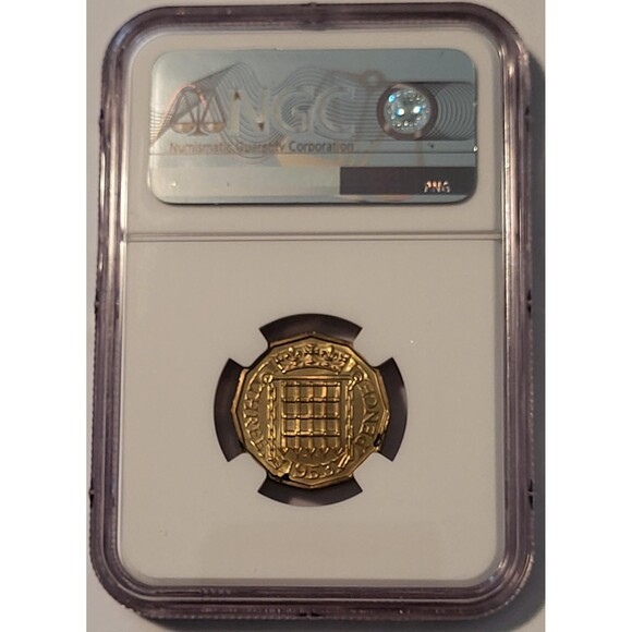 Great Britain Elizabeth II 1953 3 Pence PF65 NGC Low Proof Mintage - Picture 2 of 2